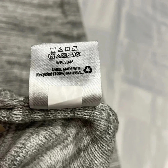 Better Cotton Sun+Stone Men Grey Solid Marled  Hooded Sweater with drawstrings - Picture 11 of 15